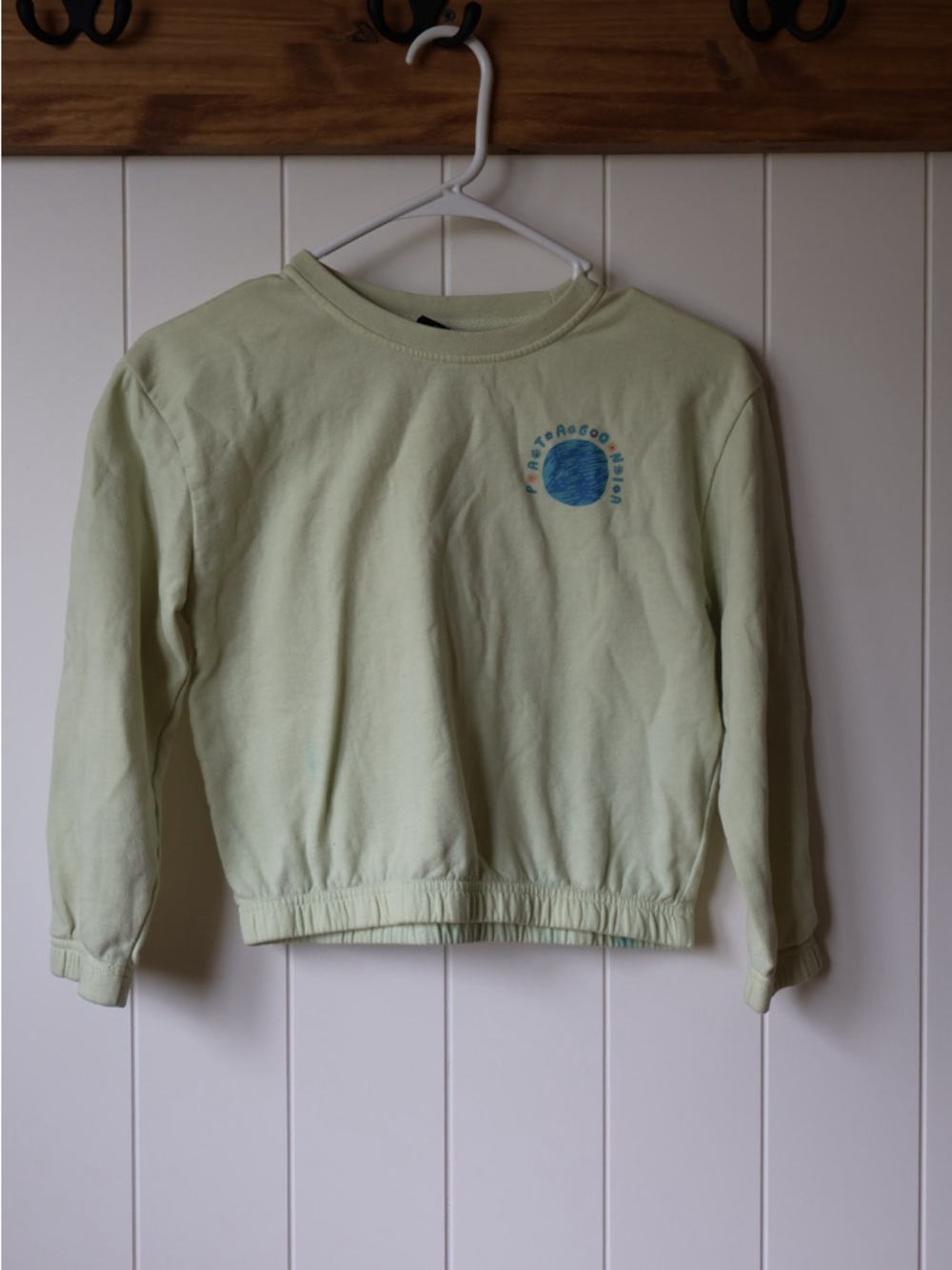 Patagonia Kids Light yellow organic cotton Crewneck Sweatshirt